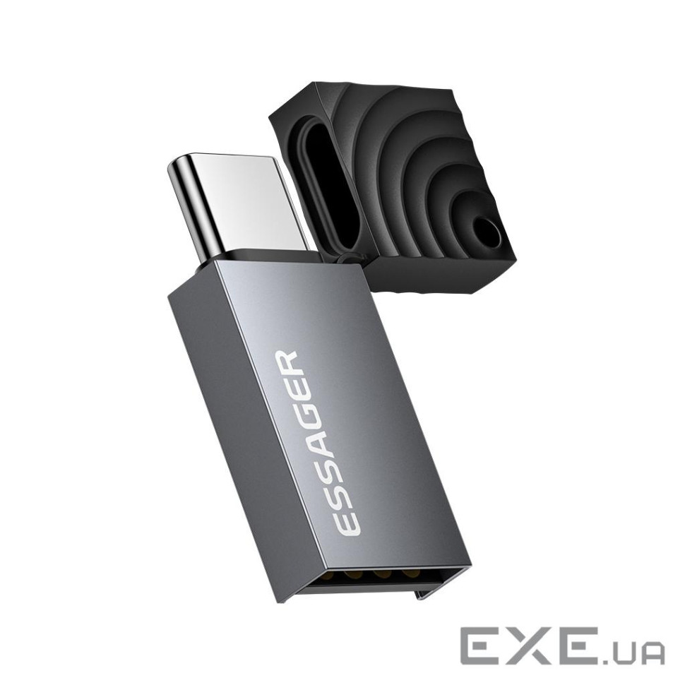 Зчитувач флеш-карт Essager USB-C + USB-A to Micro SD black (EDKTF-QW0G-P)