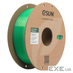 Пластик для 3D-принтера eSUN PLA Clear Rainbow 1,75mm 1kg Transl BLUE GREEN (PLA-CLRB175T-UG1P1)