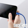 Кабель BASEUS Crystal Shine Series Fast Charging Data Cable USB to iP 2.4A 2м Purple (CAJY000105)