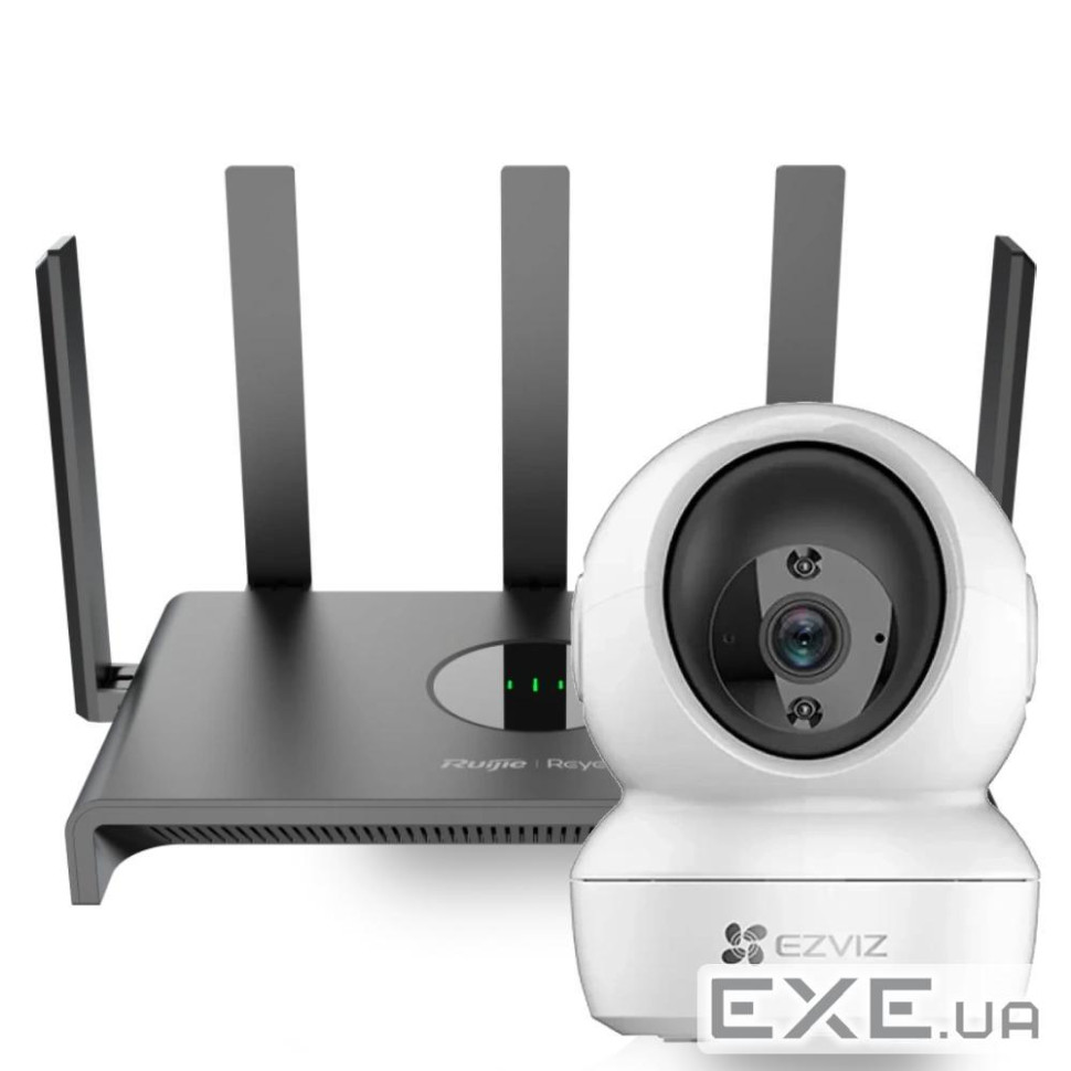 Комплект Ruijie Ezviz CS-H6c (4MP,W1) + Reyee RG-EW1300G