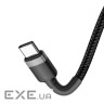 Дата кабель USB-C to USB-C 2.0m USB 3.1 3A red-black Baseus (CATKLF-H91)