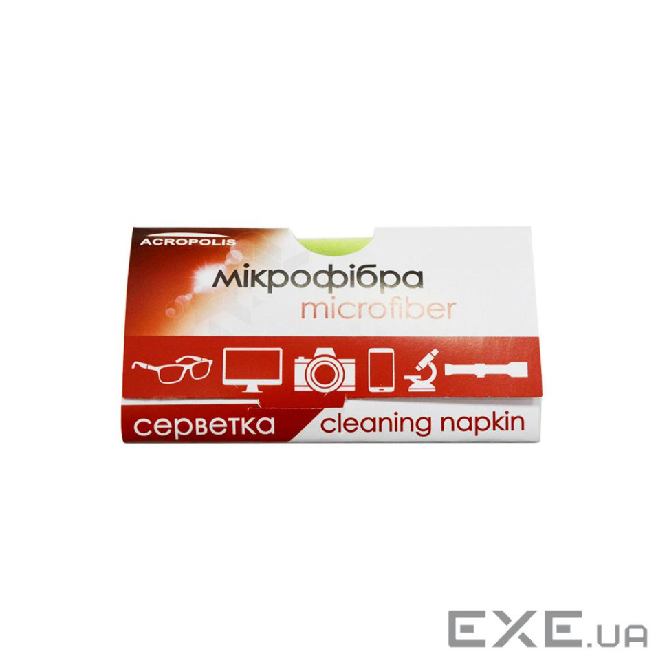 Серветки Acropolis A-90/07 microfiber 19*17см random color, поштучно (A90-07)