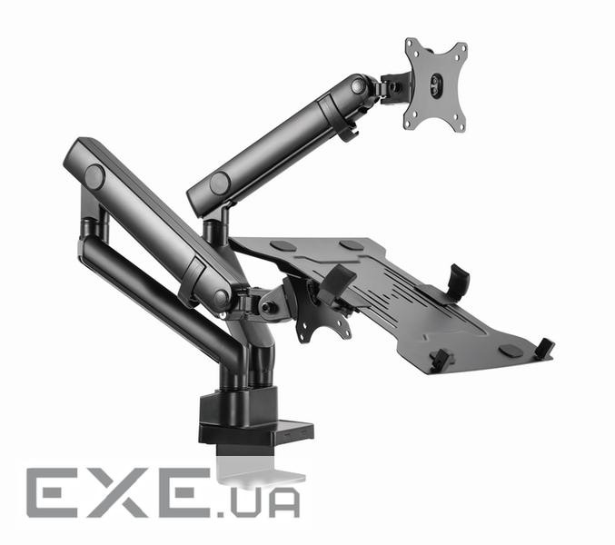 Кріплення настільне для 2-х моніторів GEMBIRD MA-DA3-02 17"-32" Black