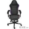 Крісло ігрове AGN 3 клас,150 кг, 80мм, RGB підсвітка, чорне (AGN09-21)