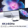 Концентратор Ugreen USB-C to HDMI + 2xUSB 3.2 + 2xUSB-C 3.2 + PD CM888 gray (35998)
