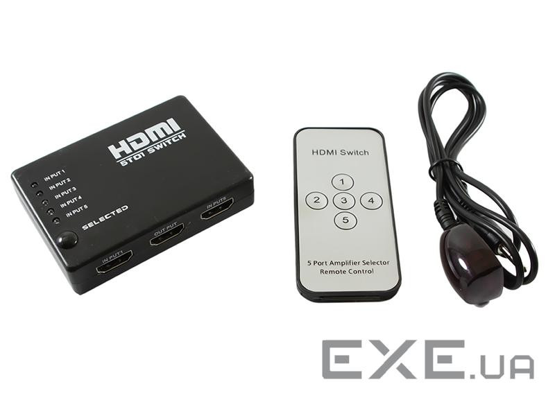 HDMI свитч 5→1 VOLTRONIC YT-PS HDMI1=>5+RK