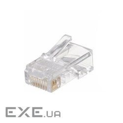 Конектор RJ45 cat.6, наскрізні отвори, 50 шт Merlion (10583)