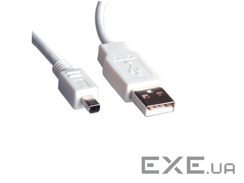 Кабель пристроїв Roline (Swiss) USB 2.0 A-> mini 4p M / M 1.8m, Mitsumi (11.02.8618-60)