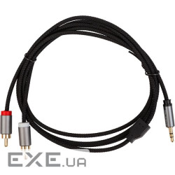 Аудіо кабель CableTime 3.5мм - 2x RCA, 1.8 м (CA914005) (CA914005)