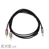 Аудіо кабель CableTime 3.5мм - 2x RCA, 1.8 м (CA914005) (CA914005)
