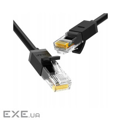 Патч-корд 5м, U/UTP Cat 6 CCA Lan Cable NW102 Black Ugreen (20162)