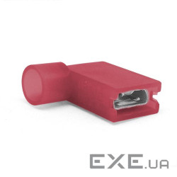 Наконечник кабельний кутовий ножовий (гніздо) повністю в ізоляції 0.8х6.35мм, січ. п (FLDNY1.25-250) (FLDNY1.25-250)