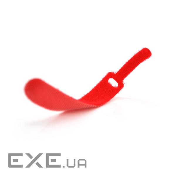 Стяжки на липучці 12*150мм, червоні, ціна за штуку (00766) (00766)