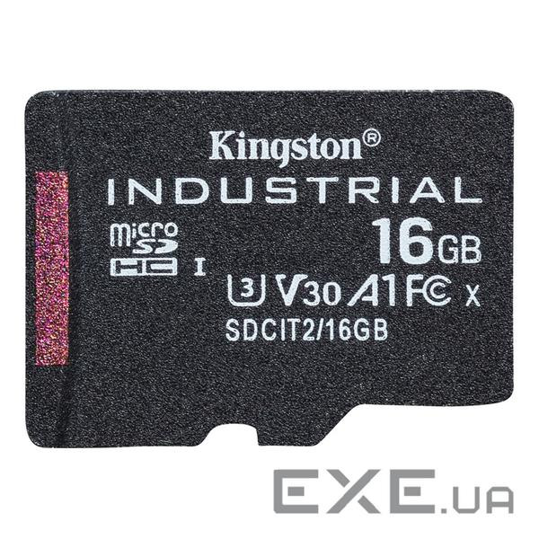 Карта пам'яті Kingston 16GB microSDHC class 10 UHS-I V30 A1 (SDCIT2/16GBSP)