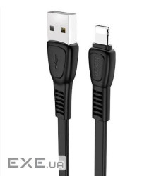 Кабель Hoco X40, Lightning-USB, Black, Довжина 1,2 м , BOX (ZDL-X40LB)