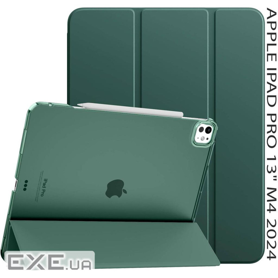 Чeхол-книжка BeCover Tri Fold Hard для Apple iPad Pro 13" M4 2024 Dark Green (711731)