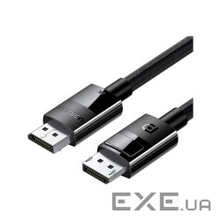Кабель UGREEN DP114 DP1.4 Male to Male Plastic Case Braided Cable DisplayPort 3м Black (80393)