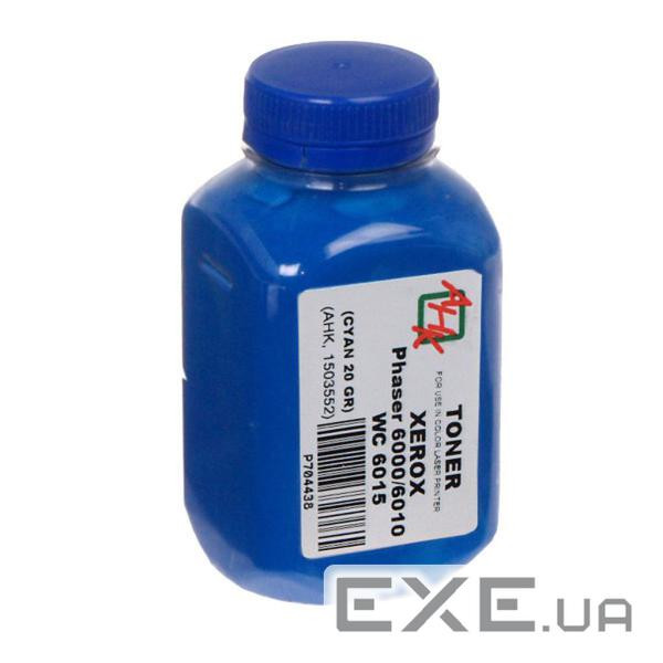 Тонер Xerox Ph6000/6010/WC6015, 20г Cyan AHK (1503552)