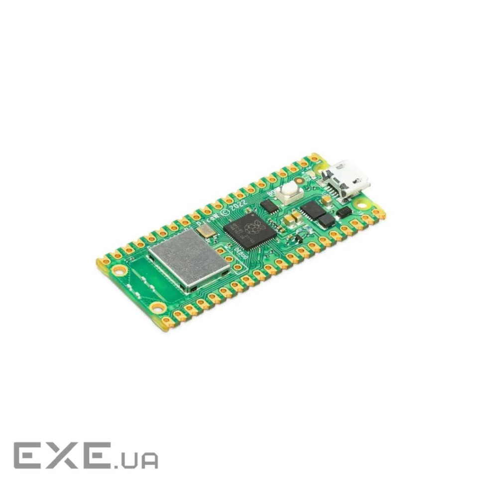Додаткове обладнання для Мікро ПК Raspberry Pi Мікроконтролер Raspberry Pi Pico W (SC0918) (SC0918)