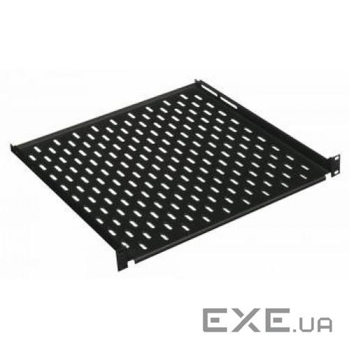 Полка 19" Conteg 1U глуб. 650 мм. RAL9005 (DP-PT-650-H)