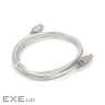 Кабель для принтера USB 2.0 AM/BM 1.8m transparent Voltronic (YT-AM/BM-1.8T)