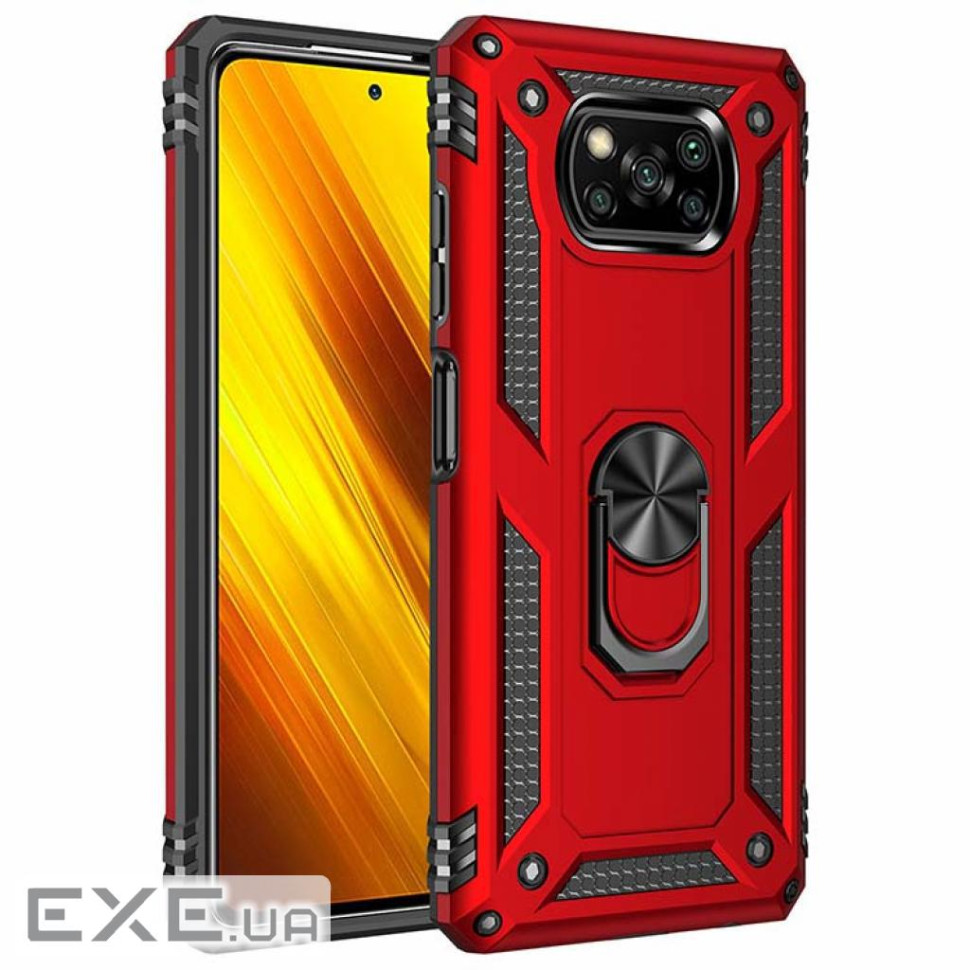 Чохол до мобільного телефона BeCover Military Poco X3 Red (705645)