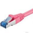 Патч-корд екранований RJ45 SFTP6a 1.5m, patch AWG27 D=6.0mm LSOH Gold Cu, малиновий (75.09.5604-10)