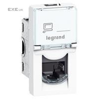 Розетка інформаційна Legrand MOSAIC RJ45 UTP кат.5e LCS? (1 модуль), колір Білий (076551)
