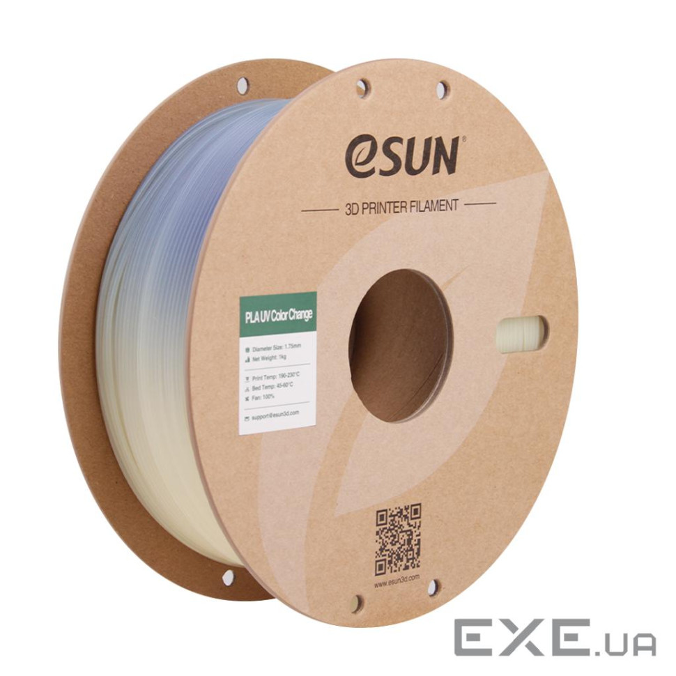 Пластик для 3D-принтера eSUN PLA UV 1,75mm 1kg Blue (PLA-UV CC175UV-U1P1)