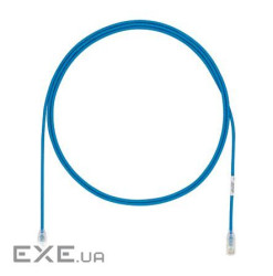 Патч-корд UTP 28AWG, кат 6A, 3м, Синій (UTP28X3MBU)