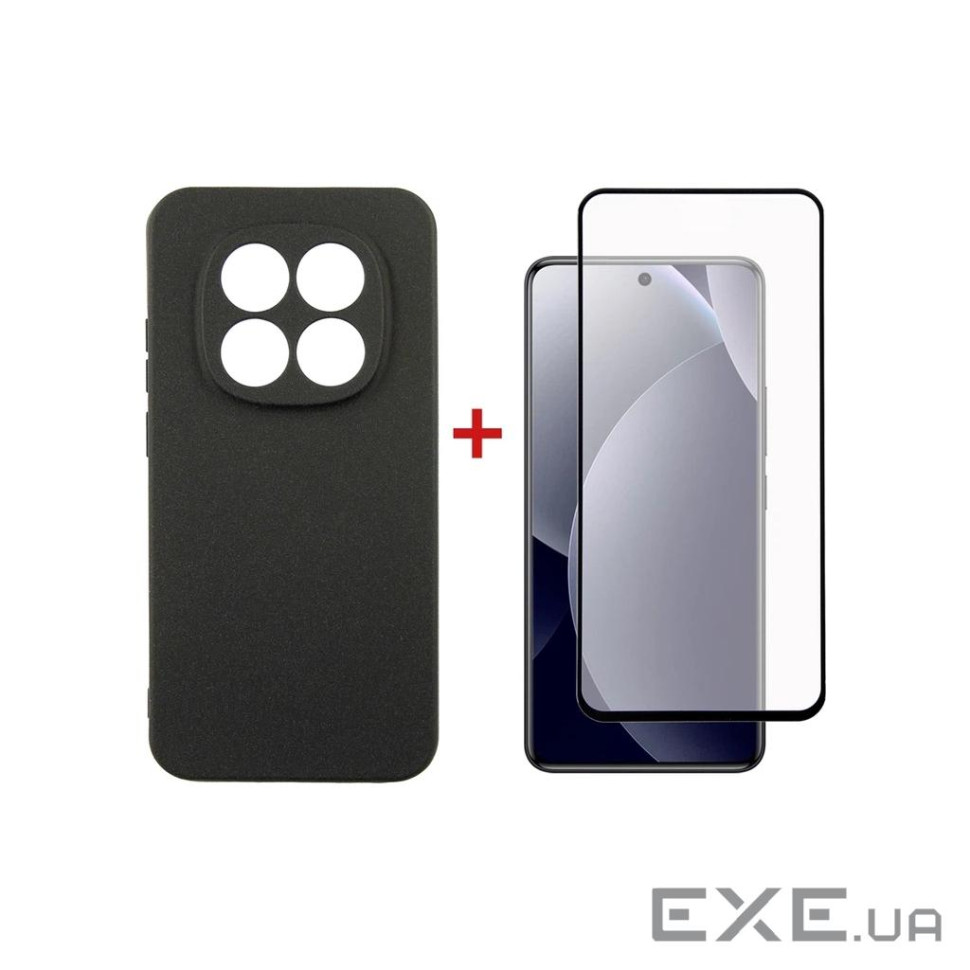 Чохол до мобільного телефона Dengos Carbon Cover + Glass Xiaomi Redmi Note 15 Pro 4G Bla (DG-KM-191)