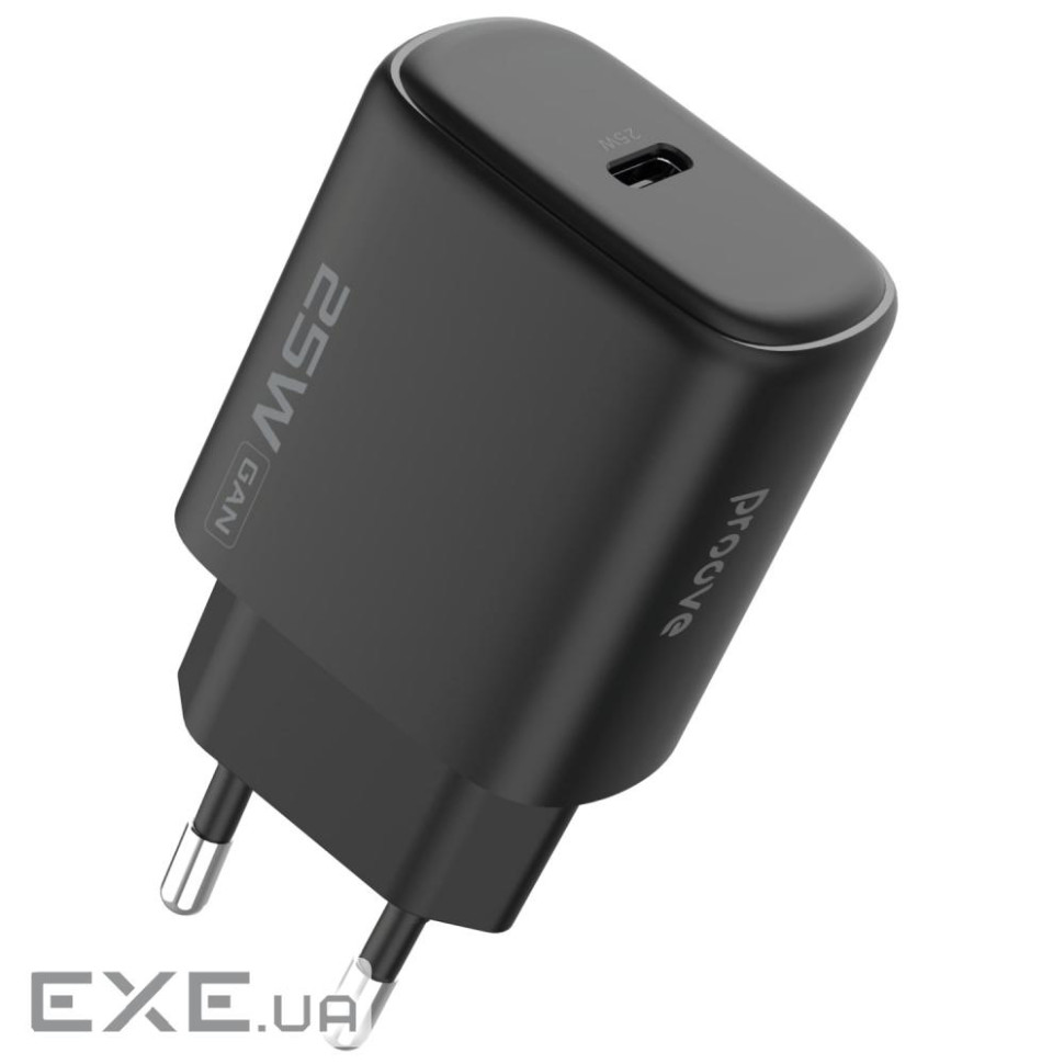 СЗУ Proove Silicone Power 2 25W (Type-C) black (WCSP25010001)
