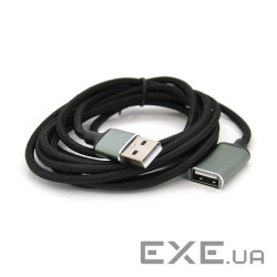Підовжувач VEGGIEG UF2-2, USB 2.0 AM/AF, 2,0m, Black, Пакет (YT-AM / AF-UF2-2)