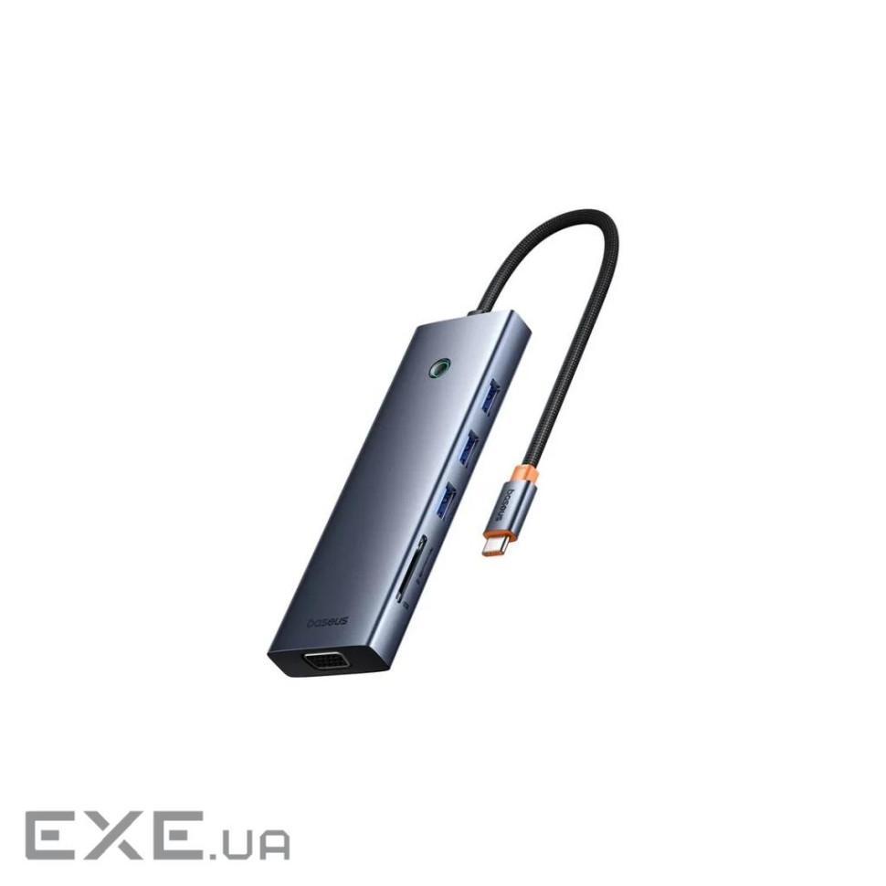 Концентратор Baseus USB-C 10-in-1 HDMI 4K60Hz + VGA + 3xUSB 3.0 + PD + RJ45 1000Mb (B0005280C811-00)