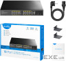 Комутатор Cudy FS1018PS1, 16 порт 10/100M PoE+ Switch with 2 Gigabit Uplink and 1 SFP (FS1018PS1_EU)
