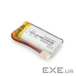 Літій-полімерний акумулятор 7*20*40mm (Li-ion 3.7В 500мА&middot,год) (702040) ) (702040)