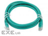 Патч-корд Atcom, UTP, RJ45, Cat.6, мідь, 1 м, зелений (9218)