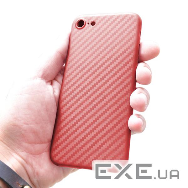 Ультратонка пластикова накладка Carbon iPhone 7 / 8 (12578)