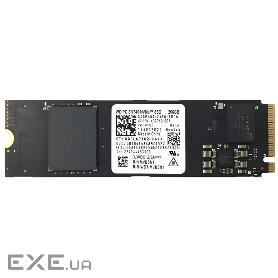 SSD диск WD PC SN740 256GB M.2 NVMe (SDDPNQD-256G) (WD PC SN740 SDDPNQD 256G)