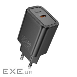 СЗУ HOCO N62 110-240V, PD30W, USB-C, Black, Box (N62B)