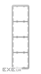 Рамка для вимикача на 4 секції Ajax Frame 4 seats for LightSwitch Vertical (000046133) Ajax Frame 4 seats for LightSwitc