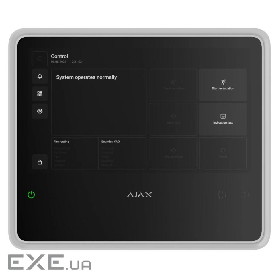 Модуль управління розумним будинком Ajax EN54 Fire Hub white