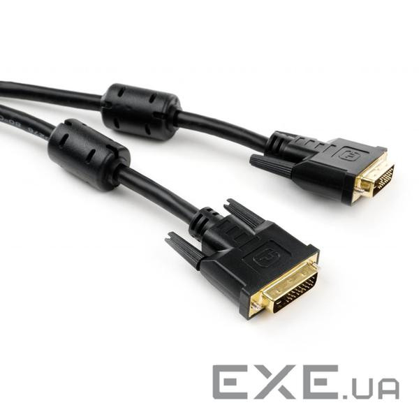 Кабель мультимедійний DVI M to DVI M 1.8m 24+1pin Vinga (VCPDCDVIMM1.8BK)