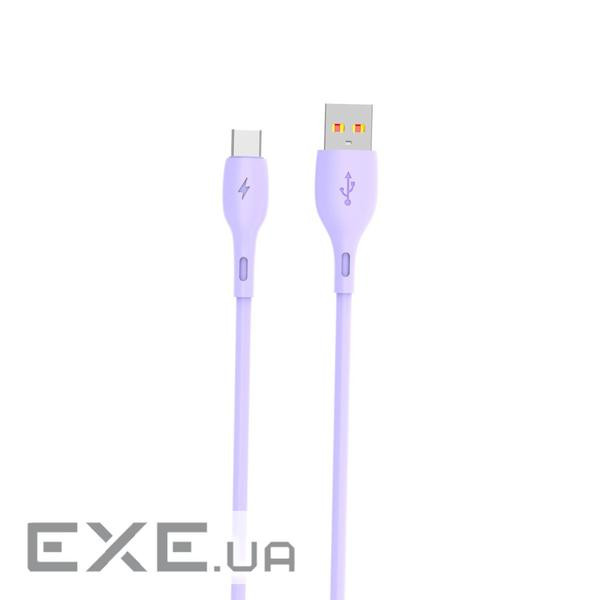 Кабель SkyDolphin S22T Soft Silicone USB - USB Type-C (M/M), 1 м , Violet (SDUSB-000603)