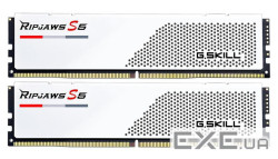 Модуль пам'яті G.SKILL Ripjaws S5 Matte White DDR5 6000MHz 64GB (F5-6000J3040G32GX2-RS5W)