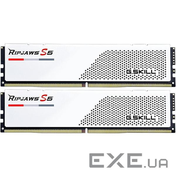Модуль пам'яті G.Skill Ripjaws S5 White DDR5-5200 32Gb (2x16GB) CL40-40-40 (F5-5200J4040A16GX2-RS5W)