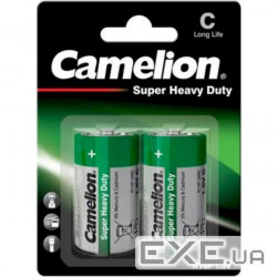 Батарейка CAMELION Super Heavy Duty Green C 2шт/уп (C-10000214) (4260033156297)