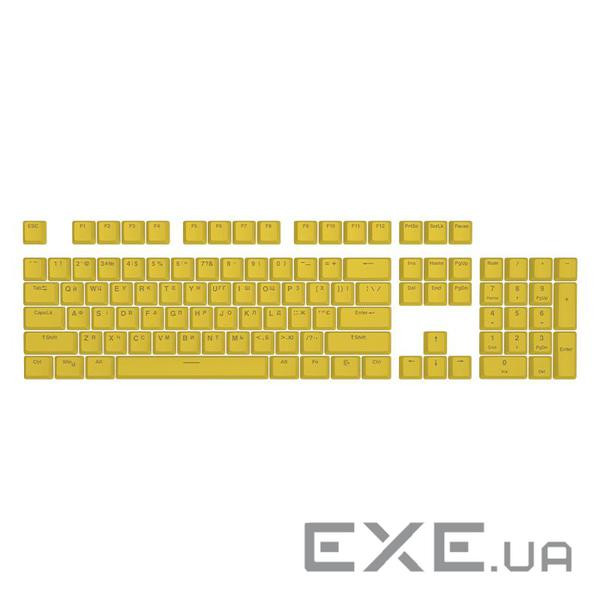 Набір кейкапів PBT HATOR UKR/ENG/rU (HTS-144) Yellow