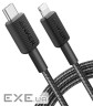 Дата кабель USB-C to Lightning 1.8m nylon 322 black Anker (A81B6G11)