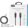 Дата кабель USB-C to USB-C 2.0m USB 3.1 Gen2 240W (50V/5A) Choetech (XCC-1036)